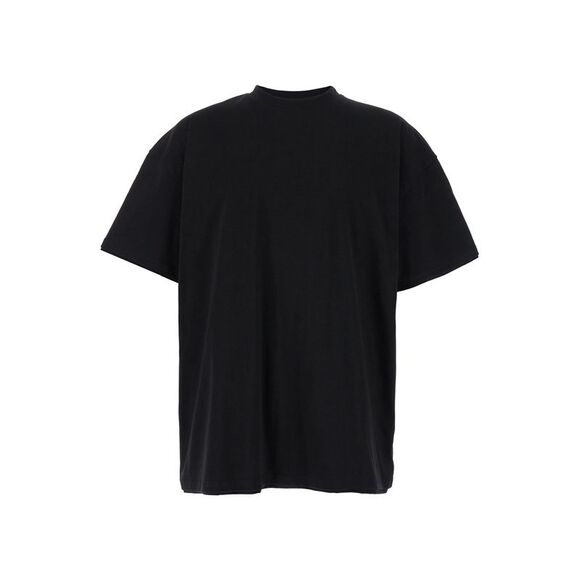 Jil Sander Men Black Double-Layers T-Shirt In Cotton Man
